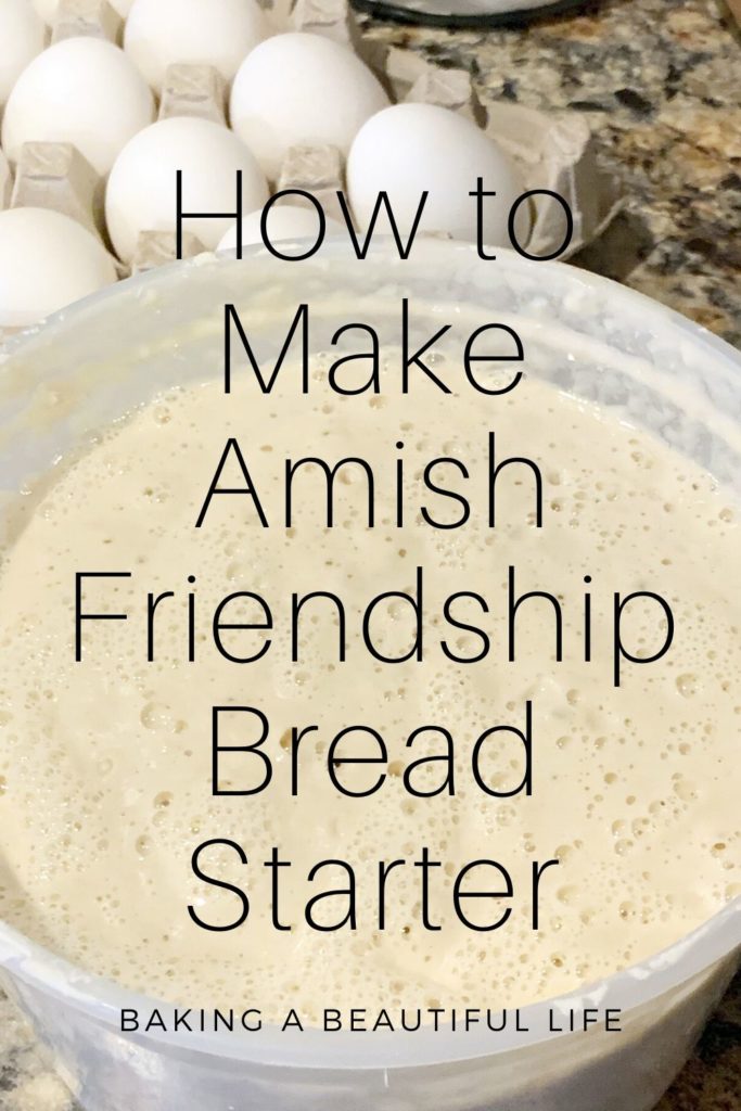 Amish Friendship Bread Starter