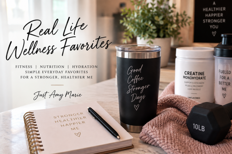 Midlife wellness and fitness favorites including coffee, creatine and strength training essentials